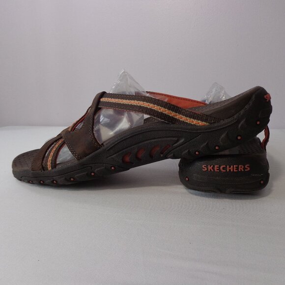 Skechers Reggae Soundstage Brown Casual Flip Flop Comfort Slides Womens Size 10 - Picture 2 of 6